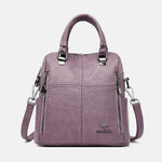 Women's Leather Backpack with Shoulder Strap
